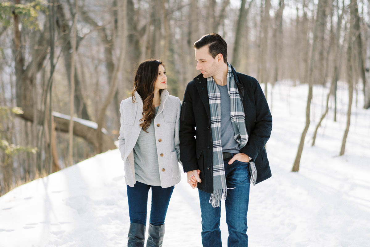 engagement session at websters falls in hamilton
